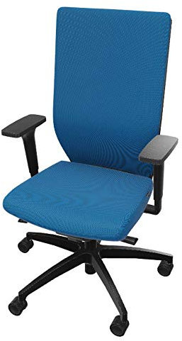 Dauphin Stilo Bürodrehstuhl Mesh Comfort (Hellblau, ohne Nackenstütze)