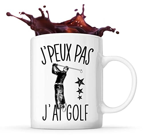 Tazza da golf | Tazza regalo umoristica j'peux pas bianco
