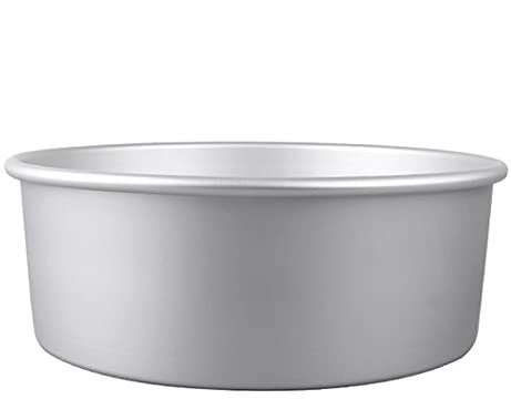 Abcsea 1 Pièce Moulle à Gateau, Moule à Gâteau Rond en Aluminium Anodisé, Moule Gateau Amovible, Moule à Gateaux, Robuste, 17.3 cm