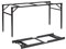 Stabil selbsttragend Tischgestell 160x60 cm, für Bankett-Tisch, Esstisch, Partytisch; höhe: 73cm; für Tische bis 200x90x75 cm; Metallprofil, pulverbeschichtet (1; 160x60 cm), Schwarz