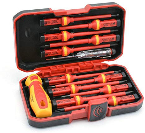 Gokelomg 13 Stücke Vde Isolierte Schraubendreher Set -V Spannung 1000 V Magnetisch Schlitz Torx Schraubendreher Hand Werkzeuge