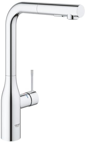 Grohe Spültischmischer Essence SmartC chrom, herausziehbare Dual-Spülbrause