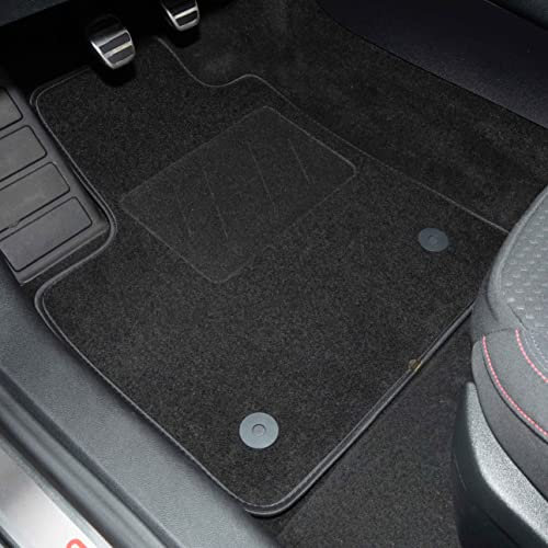 DBS - Tapis de Voiture - sur Mesure pour 308 (2007 à 2013) - avec Clips de Fixation - Tapis de Sol antidérapant pour Automobile - 4 pièces