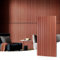 Art3d Lot de 2 panneaux acoustiques à lattes en bois pour mur et plafond - Panneau 3D cannelé absorbant le bruit avec finition bois - Cerise,1,44㎡