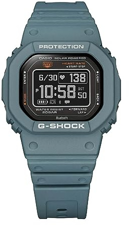 Casio Men's G-Shock Move DW-H5600 Series, Multisport (Run, Walking, Gym Workout), Heart Rate Watch, Solar Assisted Watch, Blue Tooth with Fitness and Sleep Tracking