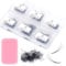 Obeyalash Lash Extension Premade Fans 600 Pcs Loose Fans Handmade Short Stem 3D Premade Lash Fans 0.07mm C Curl Volume Lash Extensions 12mm Pre Made Fans Lash Extensions(3D 0.07C 12mm)