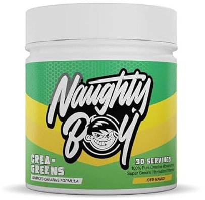 Naughty Boy Crea-Greens, Iced Mango, 270 g