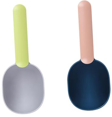 Beavorty Hundefutterschaufel Für Katzen Und Hunde 5-teiliges Set Tierbedarf Einfache Schaufel Aus Material Erhältlich in Grau Grün Weiß Weiß Grau Kaffee