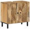 vidaXL Armoire Lavabo de Salle de Bain, Meuble d'Évier avec Pieds, Armoire sous Vasque avec Rangement Toilette, Bois Massif de Manguier