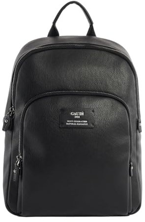 Gaudì Rucksack aus Kunstleder V4AE-11253, Schwarz , 29 x 40 x 13 cm