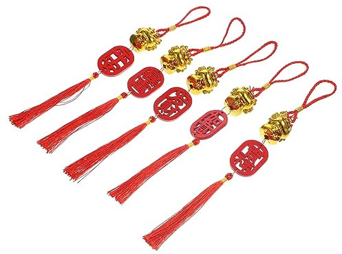 TOPBATHY Charming 5pcs Chinese Dragon Decorative Plant Pot Scene New Year Wall Hanging Lucky Decor