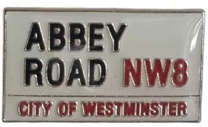 GBJUK Abbey Road Pin's en émail avec fermoir papillon à l'arrière, Métal
