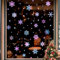 Weihnachten Fensterkleber für Glas, Fenster 3sheets leuchtende Schneeflocken Abziehbilde, Weihnachten Schneeflocken Abziehbilde Wanddekoration für Mädchen Baby Nursery