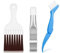 ZUOQIANG 3 Pcs Air Conditioner Fin Comb,tainless Steel Air Conditioner Fin Cleaner Coil Condenser Brushes,Radiator Cleaning Brush,Fin Cleaner Whisk Brush for Cleaning Air Condition