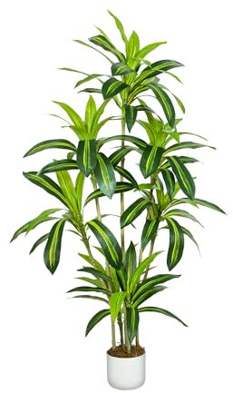 mcc direct Artificial Agave Tree, 150cm Tall Large Decorative Artificial Plant with Plastic Planter and Artificial Moss for House Bedroom Office Garden Store Decoration