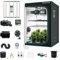 MARS HYDRO Smart Growzelt Komplettset,FC-E4800 App Fernbedienung Dimmbar Grow Light 2646 LEDs,120x120x200cm 1680D Hohe Reflektivität Mylar Grow Box Komplettset,4 Effiziente und Leise Belüftungssat