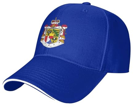 HZCRAES Kappe Herren Basecap Damen Verstellbar Cappy Waschbar Klassische Baseball Cap Unisex Sonnenschutz Baseballkappe Wappen Liechtensteins Mütze Atmungsaktiv Für Sport Wandern