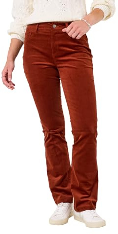 Joe Browns Pantaloni da Donna in Moleskin, Elasticizzati, vestibilità Regular, Colore Marrone, Taglia 44