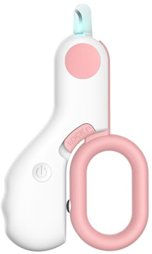DAGLLGEW Cat Nail Clipper with Light Lightweight Portable Light up Dog Nail Clippers for Dog Cat Small Pets Clippers for Cats Clipper with Trimmer with