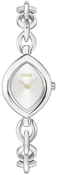 BOSS Zwei-Zeiger-Quarzwerk-Uhr Silbernes Kollektion Fiora mit Silbernes Edelstahlarmband - 1502837