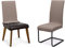 BEAUTEX Stuhlhussen Sets, elastische Stretch Husse Jersey Baumwolle Sitzbezug für Stuhl - 6er Set, Farbe: Taupe-Braun