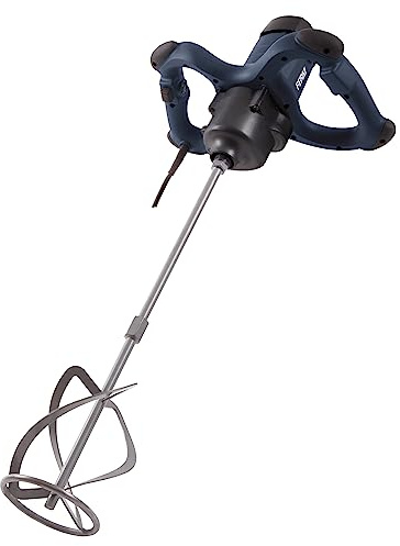 FERM Miscelatore per calcestruzzo da 1800 W, miscelatore a 2 marce, con asta di miscelazione 600 mm/Ø 140 mm
