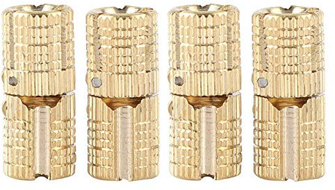Kupfer-Möbelscharniere, Fass, unsichtbare Tür, verdeckte Schrankscharniere, 4 Stück/Packung, 12 mm, versteckt für Hardware