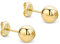Orovi Damen Ohrringe Gelbgold Ohrstecker Kugel 14 Karat (585) Gold