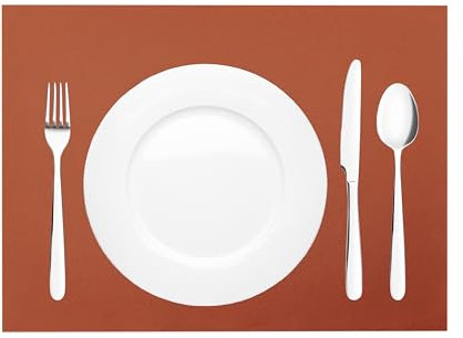 Mank Tischset aus Airlaid Uni | Tischsets 40 x 30 cm für Gastronomie und Feiern |100 Stück (Terrakotta)