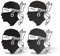 Erreinge prespaced Aufkleber Schwarz 20cm - Sardinien Quattro Mori - Vinyl-Aufkleber Aufkleber Aufkleber Mural Laptop Auto Moto Helm Camper