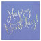 PartyDeco Servietten Happy Birthday 33x33cm/20St. Blau