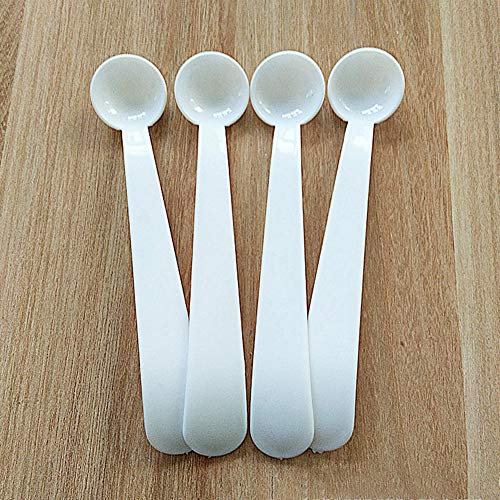 Mothcattl 10 Pieces Mini Portable Plastic 2g Measuring Spoon Powder Salt Precise Measuring Spoon