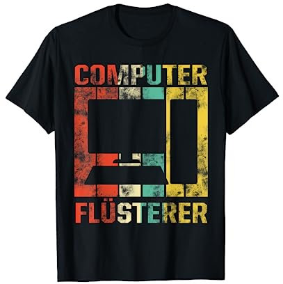 Vintage Computer Flüsterer Retro Informatiker Nerd Geschenk T-Shirt