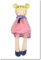 Jolijou - Stoffpuppe für Mädchen – Stoffpuppe Luna – 30 cm – Rosa – schöne Geschenkbox – Vintage-Mädchen – DC3628
