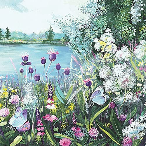 20 Servietten Ein Tag am See | Natur | Urlaub | Tischdeko 33x33cm