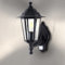 Ledvion Classic Vela, Klassische Außenlampe Mit Sensor, Schwarz, E27 Fassung, Wandlampe, Außenlampe, IP44