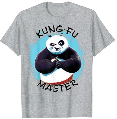 Kung Fu Panda Po Kung Fu Master Paint Smear Portrait Maglietta