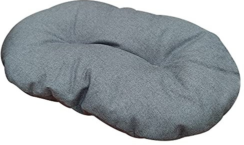 Croci Hydro Hundekissen, oval, wasserdicht, wasserabweisend, Stoff, waschbar, leicht zu reinigen, Blau, 69 x 45 cm