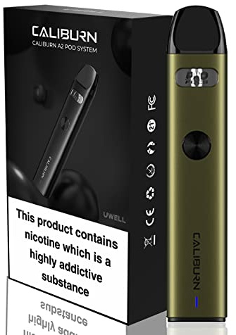 Uwell Caliburn A2 Kit Pod System, Kompakt, 520 mAh, green, 2,0ml