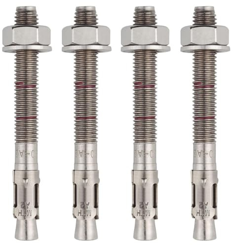 BATIFIX Schwerlastanker Edelstahl A2 M12 x 90-20 Stück | V2A Bolzenanker mit ETA Zulassung Option 7 Industriequalität Keilanker Stahlanker Dübel Blitzdübel Anker Schwerlastdübel