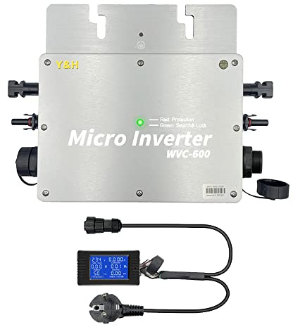 Y&H 600 W Grid Tie micro onduleur étanche IP65 MPPT DC28-50 V PV entrée AC180-260 V sortie pour 30 V 36 V panneau solaire