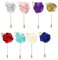 YZSZ 8 Stück Blumen Anstecknadel Boutonniere Handgefertigt Revers Pin Ansteckblume Bräutigam Boutonniere Hochzeit Rose einfach zu tragen für Braut Bräutigam Groomsman Brautjungfer Hochzeit Prom Party