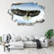 Kuletkear Wandtattoo 3D Wandsticker Fliegender Adler B 120 x H 80 cm als Wanddekoration für Schlafzimmer Wohnzimmer Kinderzimmer