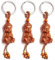 sylbx 3 Stück Buddha AnhäNger Buddha Figur Klein GlüCksbringer Buddha SchlüSselanhäNger DIY AutoschlüSsel ZubehöR GlüCksbringer Geschenk