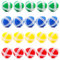 20 Stück Darts Erstaz Bälle Kinder Darts Erstaz Bälle Klettball Wurf Spiel Scheibe Ersatzbälle Spiel Klett Wurfspiel Ersatzbälle Darts Bälle für Drinnen Draußen Erwachsene Party Klett Klettspiel