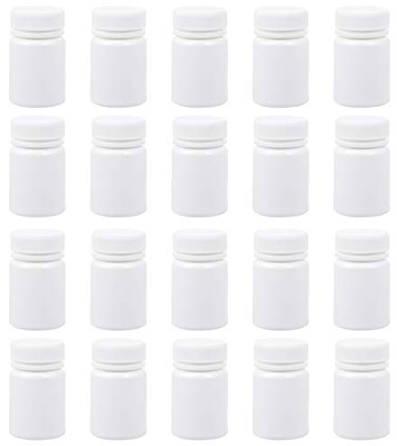 COHEALI Tabletten 20 100 Feuchtigkeitsbeständige Pillenhalter Leichte Pillendosen Verdickte Medikamentenspenderflaschen mit Schraubverschluss Großer Behälter Für Tablettenflasche