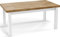 WFL GROUP Moderner Rechteckiger Ausziehbarer Esstisch - Platzsparend - Weißen Holzbeine - 160 bis 210 cm - Hergestellt in EU - 160 x 90 cm - Lancelot Eiche