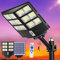 Gefolly SL-2000W Solaire Exterieur Lampadaire-200000LM Lumière Solaire avec Télécommande, 6500K Crépuscule à l'Aube Étanchéité IP67 Projecteur Solaire Exterieur Pour Rue Garage Éclairage Public
