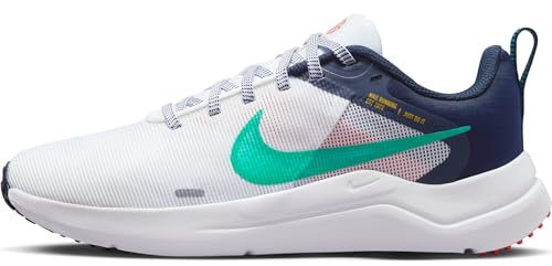 Nike Damen W Downshifter 12 Sneaker, White/Clear Jade-Obsidian-Picante R, 36.5 EU