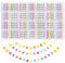 DIYDEC 1400pcs Colorful Letter Beads Kits, A to Z Acrylic Round Spacer Alphabet Beads Heart Star Threading Bead for Bracelets Necklaces DIY Jewelry Making